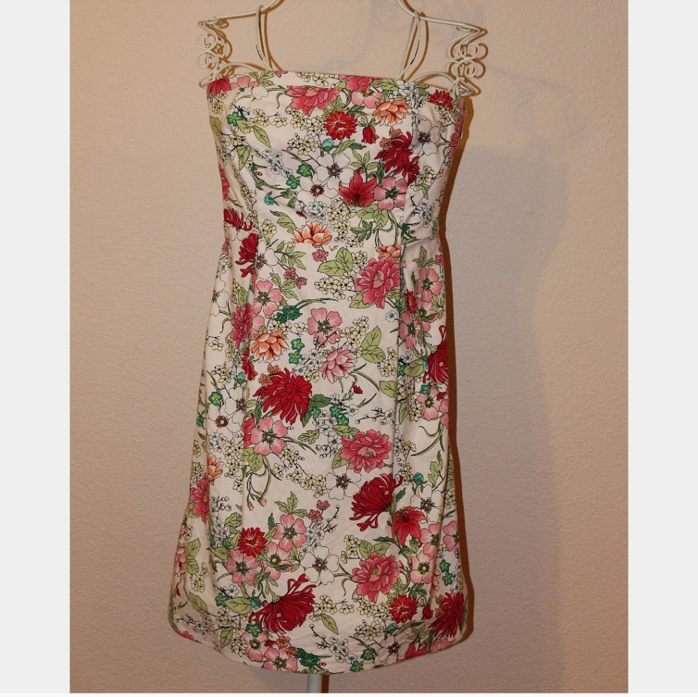Floral tube top sundress